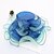 abordables Sombreros-Mujer Elegante Fiesta Boda Ocasión especial Sombrero de fiesta Color sólido Flor Negro Azul Sombrero Portátil Protección Solar Transpirable / Casual / Rasa / Otoño / Invierno / Primavera