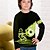 baratos Moletons Para Meninos-Para Meninos 3D Futebol Americano Camisa Manga Longa Impressão 3D Outono Ativo Poliéster Infantil 4-12 anos Normal