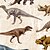 billige Hættetrøjer og sweatshirts til drenge-Børn Drenge Hattetrøje Langærmet 3D-udskrivning Dinosaurus Beige Børn Toppe Efterår Aktiv Regulær 4-12 år