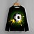 abordables Pulls à Capuche &amp; Sweats pour Garçons-Garçon 3D Football T-shirt manche longue 3D effet Automne Actif Polyester Enfants 4-12 ans Standard