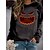 cheap Hoodies &amp; Sweatshirts-Women&#039;s Text Pumpkin Sweatshirt Pullover Print 3D Print Halloween Sports Active Streetwear Hoodies Sweatshirts  Orange White Black