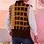 abordables Pulls-Gilet pull Sauteur Femme Tricoter Tricoté Col V Plaid Usage quotidien à la mode Sans Manches L&#039;autume Printemps Bleu Kaki S M L / Standard