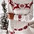 billige Sweaters-Dame Stygge genser Jumper Strikke Strikket Crew-hals Dyr Jul Daglig Stilfull Fritid Vinter Høst Grønn Rød S M L / Langermet / Normal / Ut på byen