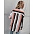 economico Tops &amp; Blouses-Per donna A strisce Giornaliero Ufficio Manica lunga Camicia Colletto Stampa Essenziale Vintage Top Rosa S