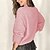 cheap Sweaters-Women&#039;s Pullover Sweater Solid Color Button Stylish Casual Sexy Long Sleeve Sweater Cardigans Fall Winter V Neck Blue Yellow Blushing Pink