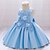 cheap Girls&#039; Dresses-Kids Little Girls&#039; Dress Solid Color Daily Vacation Skater Dress Embroidered Bean Paste Powder Meat meal Blue Knee-length Sleeveless Princess Cute Sweet Dresses Fall Winter Children&#039;s Day Regular Fit