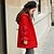 preiswerte Jacken &amp; Mäntel für Mädchen-Kinder Mädchen Mantel Rosa Rote Karikatur Bestickt Herbst Winter Aktiv Täglich 3-12 Jahre / nette Art
