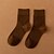 preiswerte Damenmode-Modisch Komfort Damen Socken Einfarbig Weihnachten Strümpfe Socken Warm Weihnachten Kamel 1 Paar