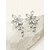 abordables Bijoux Femme-1 paire Boucle d&#039;Oreille Pendantes Boucles d&#039;Oreille Femme Cadeau Rendez-vous Promettre Imitation de diamant Alliage Anniversaire