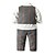 cheap Shirts-Boys 3D Plaid Suit &amp; Blazer Suit Vest Clothing Set Long Sleeve Fall Cool Gentle Cotton Kids 3-6 Years School Home Casual Regular Fit