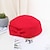 cheap Hats-Women&#039;s Artistic / Retro Party Wedding Special Occasion Beret Hat Newsboy Cap Bow Bow Wine Black Hat Portable Sun Protection Ultraviolet Resistant / Red / Fall / Winter / Spring / Vintage