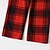 cheap New Arrivals-Christmas Pajamas Family Look Christmas Gifts Plaid Deer Santa Claus Patchwork Black Red Long Sleeve Daily Matching Outfits / Fall / Print