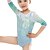 preiswerte Gymnastik-Trikots für rhythmische Gymnastik Turnanzüge Mädchen Tanzkleidung Dehnbar Handgemacht Wettbewerb Halbe Ärmel Tanz Rhythmische Gymnastik sportlich Kunstturnen Grün