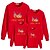 cheap New Arrivals-Family Look Halloween Cotton Tops Sweatshirt Athleisure Pumpkin Bat Letter Print White Black Red Long Sleeve Basic Matching Outfits / Fall / Spring / Cute