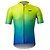 cheap Cycling Clothing-Arsuxeo Men&#039;s Cycling Jersey Short Sleeve Bike Jersey with 3 Rear Pockets Breathable Reflective Strips Back Pocket Black Purple Yellow Elastane Polyester Gradient Sports Clothing Apparel