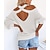 cheap Sweaters-Women&#039;s Sweater Jumper Crochet Knit Knitted Cold Shoulder Halter Neck Solid Color Daily Stylish Casual Fall Winter Green White S M L / Long Sleeve / Regular Fit