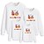 cheap New Arrivals-Family Look Halloween Cotton Tops Sweatshirt Athleisure Pumpkin Bat Letter Print White Black Red Long Sleeve Basic Matching Outfits / Fall / Spring / Cute