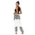 billige Trænings-, fitness- og yogatøj-Dame Yoga Bukser Dameunderbukser Underdele Sidelommer Harem Bohemisk Hurtigtørrende Hvid Yoga Fitness Gym Træning Sport Sportstøj / Afslappet / atletiktøj