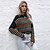 cheap Sweaters-Women&#039;s Pullover Sweater Striped Tassel Stripe Polyster Stylish Long Sleeve Sweater Cardigans Fall Winter Crew Neck Black / Dry flat