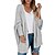 cheap Cardigans-Women&#039;s Cardigan Sweater Solid Color Knitted Front Pocket Stylish Basic Casual Long Sleeve Sweater Cardigans Fall Winter Open Front Blushing Pink Wine Gray
