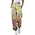 cheap Pants-Women&#039;s Fashion Athleisure Elastic Drawstring Design Print Pants Sweatpants Full Length Pants Micro-elastic Casual Daily Leaf Flower / Floral Mid Waist Breathable Sports Loose Rainbow S M L XL XXL