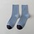 preiswerte Herrenmode-Modisch Komfort Herren Socken Mehrfarbig Strümpfe Socken Warm Geschäft Blau 1 Paar