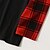 cheap New Arrivals-Christmas Pajamas Family Look Christmas Gifts Plaid Star Letter Patchwork Black Gray Long Sleeve Daily Matching Outfits / Fall / Cute / Print