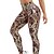 baratos Graphic Chic-Mulheres Calças de ioga Compressão abdominal Butt Lift Respirável Scrunch Butt Ioga Ginástica Treino de Ginástica Cintura Alta Pele de Serpente Leggings Calças Verde Branco Preto Inverno Esportes