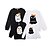 cheap New Arrivals-Family Look Halloween Cotton Tops Sweatshirt Athleisure Cartoon Ghost Letter Print Multicolor Long Sleeve Basic Matching Outfits / Fall / Spring / Cute