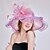 cheap Hats-Women&#039;s Elegant &amp; Luxurious Party Wedding Street Party Hat Flower Flower Mesh Fuchsia Green Hat Portable Sun Protection Ultraviolet Resistant / Purple / Pink / Fall / Winter / Spring