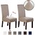 cheap Home Textiles-Dinning Chair Cover Stretch Chair Seat Slipcover Suede Water Repellent Soft Plain Solid Color Durable Washable Furniture Protector For Dinning Room Party