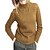 cheap Hoodies &amp; Sweatshirts-Women&#039;s Sweater Solid Color Knitted Long Sleeve Sweater Cardigans Fall Winter Turtleneck Blue Wine Gray