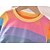 cheap Girls&#039; Dresses-Kids Toddler Little Girls&#039; Dress Rainbow colour Daily Holiday Tulle Dress Mesh Blue Blushing Pink Above Knee Cotton Long Sleeve Beautiful Cute Dresses Fall Spring Loose 3-12 Years