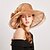 cheap Hats-Women&#039;s Elegant &amp; Luxurious Party Wedding Special Occasion Party Hat Solid Color Flower Yellow Red Hat Portable Sun Protection Breathable / Gray / Fall / Winter / Spring / Summer