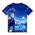 baratos Cosplay Para o Dia a Dia-Inspirado por Impacto Genshin Xiao Terileno Anime Desenho 3D Harajuku Arte Gráfica Anime Camiseta Para Homens / Mulheres / Casal / Estampa 3D