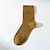 abordables Ropa de Hombre-calcetines de hombre medias de color sólido amarillo comercial cálido 1 par
