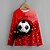 billige Hættetrøjer og sweatshirts til drenge-Børn Drenge T-shirt Langærmet Fodbold 3D-udskrivning Rød Børn Toppe Aktiv Efterår Regulær 4-12 år