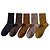 cheap Men&#039;s Clothing-Men&#039;s Socks Solid Colored Stockings Warm Business Yellow 1 Pair