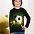 abordables Pulls à Capuche &amp; Sweats pour Garçons-Garçon 3D Football T-shirt manche longue 3D effet Automne Actif Polyester Enfants 4-12 ans Standard