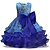 cheap Girls&#039; Dresses-Kids Little Girls&#039; Dress Floral Party Wedding A Line Dress Mesh Bow Blue Purple Fuchsia Midi Sleeveless Elegant Princess Dresses Summer Regular Fit 3-10 Years