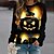 billige Hættetrøjer &amp; sweatshirts-Dame Kat Halloween Græskar Sweatshirt Trykt mønster 3D-udskrivning Halloween Afslappet Gade Halloween Hættetrøjer Sweatshirts Grøn Gul