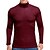 cheap Men&#039;s Clothing-Men&#039;s Pullover Solid Color Knitted Stylish Vintage Style Soft Long Sleeve Regular Fit Sweater Cardigans Fall Winter Turtleneck Wine Army Green Gray