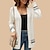 cheap Women&#039;s Clothing-Women&#039;s Cardigan Color Block Oversized Knitted Stylish Cinched Long Sleeve Sweater Cardigans Fall Winter Open Front Orange Black