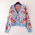 cheap Sweaters-Women&#039;s Cardigan Flower Modern Style Active Casual Long Sleeve Sweater Cardigans Fall Winter V Neck Blue Blushing Pink Orange / Holiday