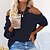 cheap Sweaters-Women&#039;s Pullover Sweater jumper Jumper Crochet Knit Hole Halter Neck Solid Color Daily Date Stylish Sexy Winter Fall Green Blue S M L / Long Sleeve / Regular Fit / Regular Fit