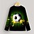 baratos Moletons Para Meninos-Para Meninos 3D Futebol Americano Camisa Manga Longa Impressão 3D Outono Ativo Poliéster Infantil 4-12 anos Normal