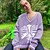 cheap Sweaters-Women&#039;s Sweater Pullover Skeleton Modern Style Active Casual St. Patrick&#039;s Day Long Sleeve Sweater Cardigans Fall Winter Round Neck Orchid Green Purple / Holiday