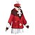 billige Anime Cosplay-Inspireret af Genshin -effekt Klee Anime Cosplay Kostumer Japansk Cosplay jakkesæt Dragter Top Handsker Sokker Til Dame / Shorts / Halstørklæde / Hat / Sløjfer / Shorts