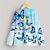 cheap Boys&#039; Hoodies &amp; Sweatshirts-Kids Girls&#039; Butterfly Rainbow Butterfly T shirt Long Sleeve 3D Print Light Blue Children Tops Fall Active Regular Fit 4-12 Years