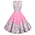 cheap Vintage Dresses-Audrey Hepburn Retro Vintage Hepburn Dress Women&#039;s Slim Fit Costume Pink Vintage Cosplay Sleeveless Birthday Party Dress A-Line Knee Length